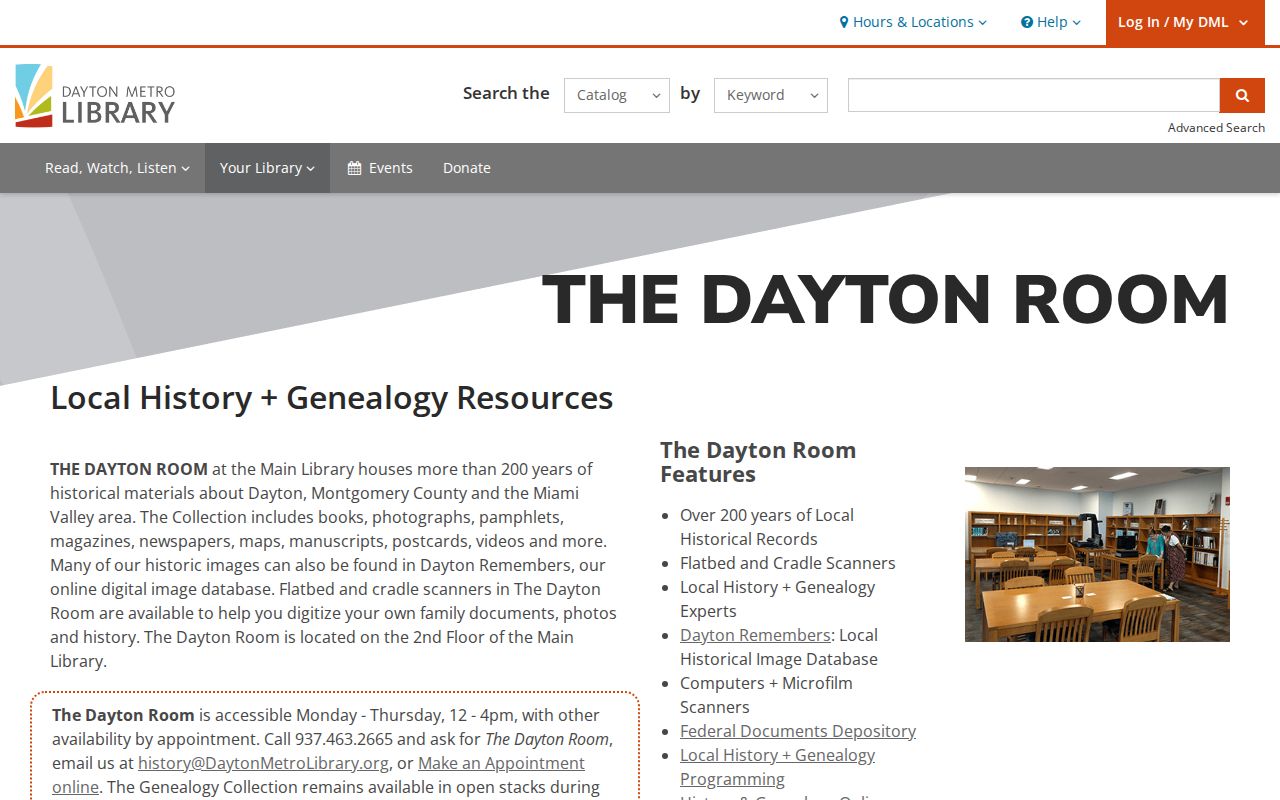 Trotwood residents directory Dayton Room local history collection
