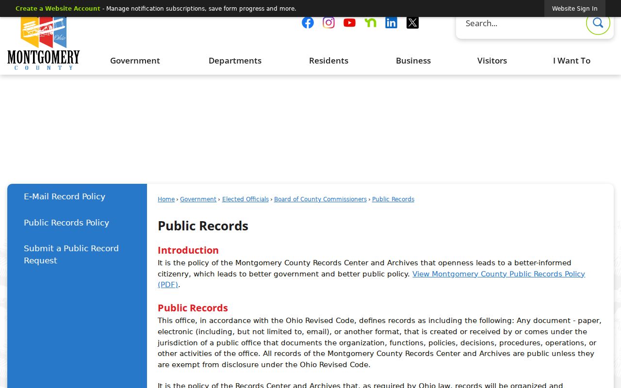 Trotwood block lookup image of Montgomery County public-records routing